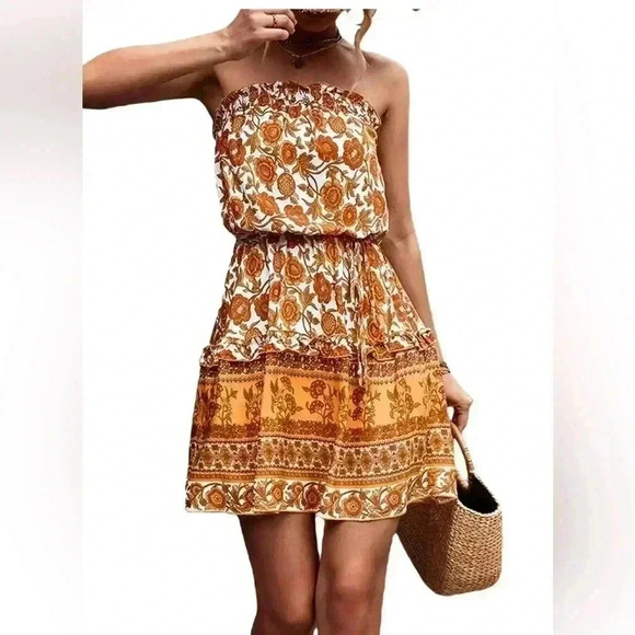 Women’s sleeveless slip on dress Casual, size Large NWOT - Picture 3 of 5